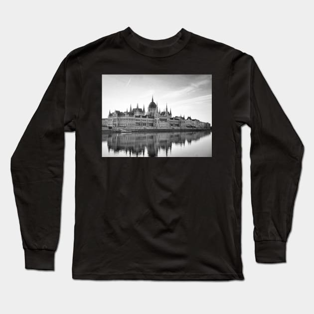 Parliament Building Budapest Long Sleeve T-Shirt by stuartchard